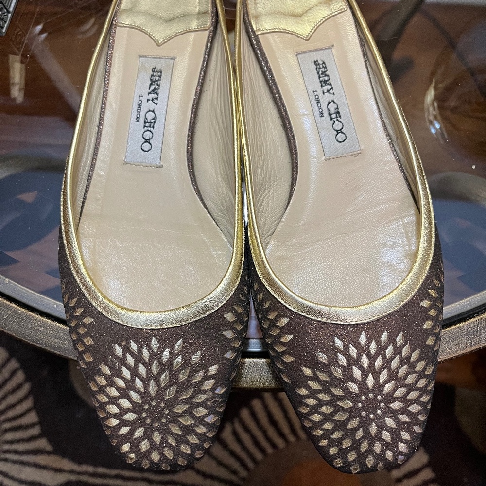 JIMMY CHOO MULES/SLIP-ONS/FLATS - 7.5
